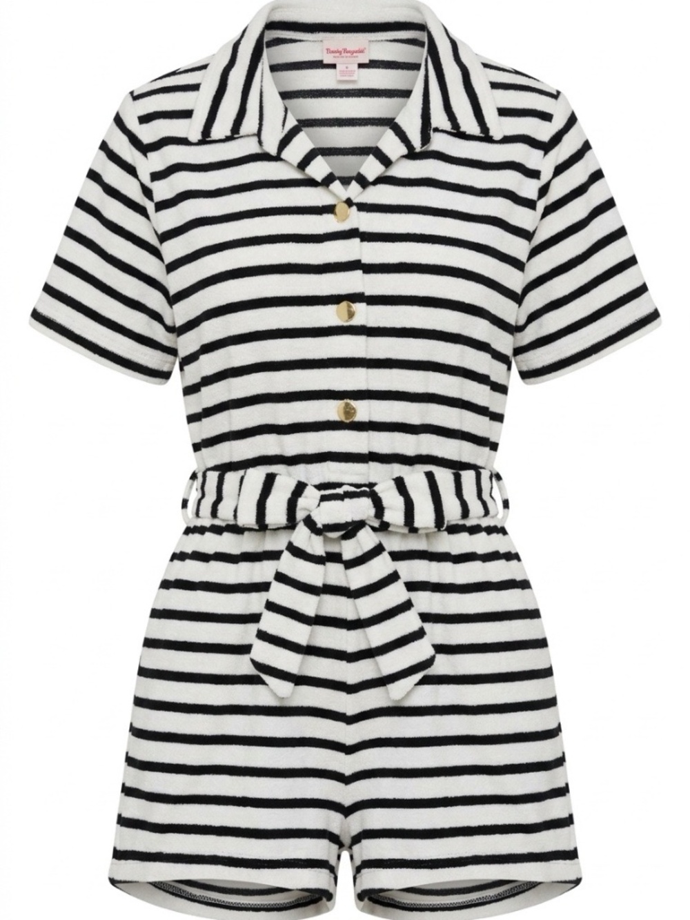 Kate Spade Breton Striped Terry romper - size Large
